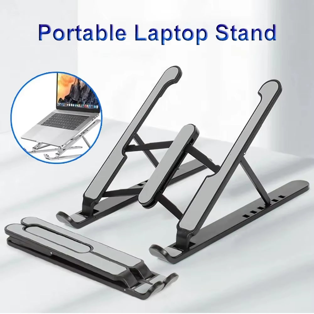 Foldable Laptop Stand Adjustable Portable Notebook Bracket Support Base Aluminum Alloy Holder for Macbook Laptop PC Accessories