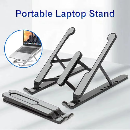 Foldable Laptop Stand Adjustable Portable Notebook Bracket Support Base Aluminum Alloy Holder for Macbook Laptop PC Accessories